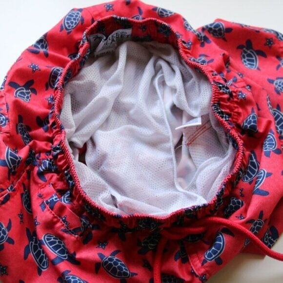 Men's Free Planet Swim Trunks Pink Blue Turtles X-Small - Picture 5 of 5